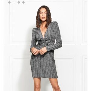 Rachel Zoe Poppy Metallic Stretch Mini Dress
